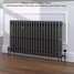 CI-SH645-20-MET-PEWTER-LS01 - Shelbourne 3 Column Victorian Cast Iron Radiator H645mm x W1786mm CI-SH645-20-MET-PEWTER-LS01 - Shelbourne 3 Column Victorian Cast Iron Radiator H645mm x W1786mm